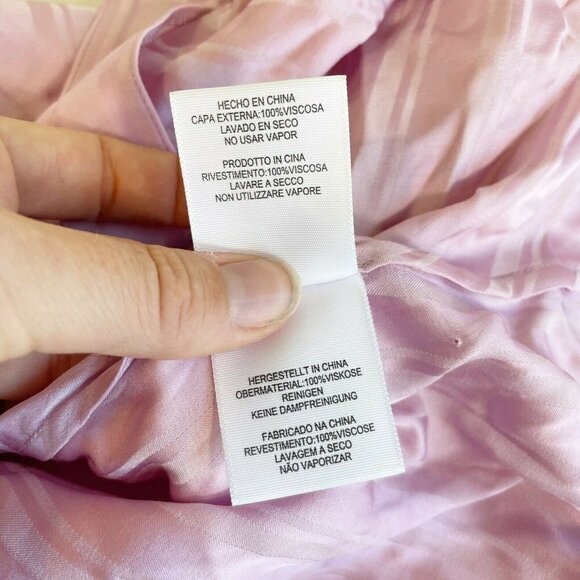 Joie Light Purple Cadmar Illusion Chevron Blouse M - Picture 7 of 12